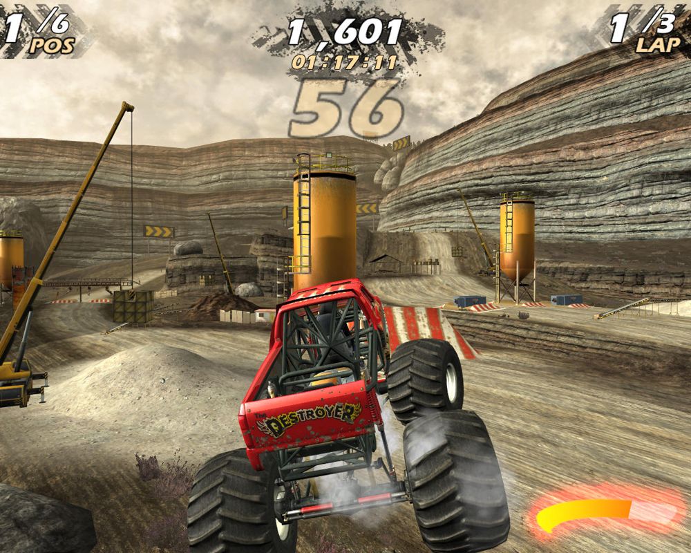Monster Jam: Path of Destruction with Wheel screenshot 5 for Wii